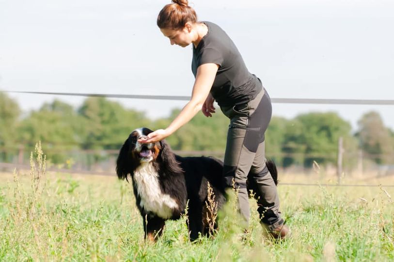 Bregje met hond
